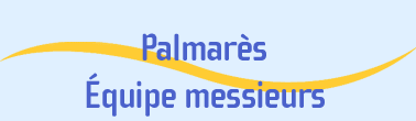 Palmarès équipe messieurs